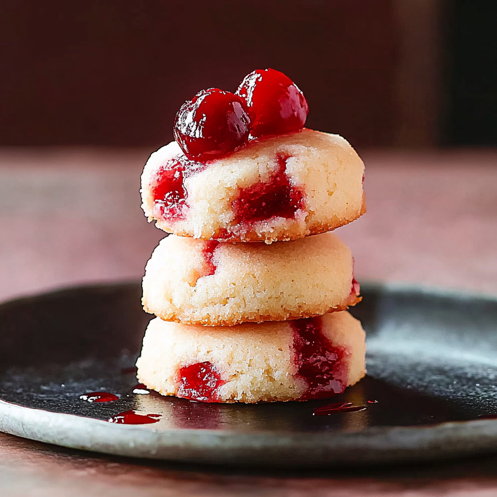 Recipe preparation for Pickle & Cherry Mini Cookies