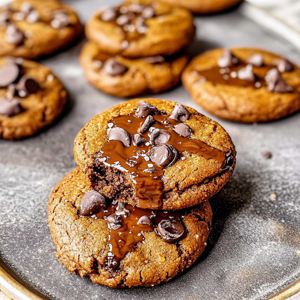 Recipe preparation for Double Chocolate Pumpkin Swirl Cookies