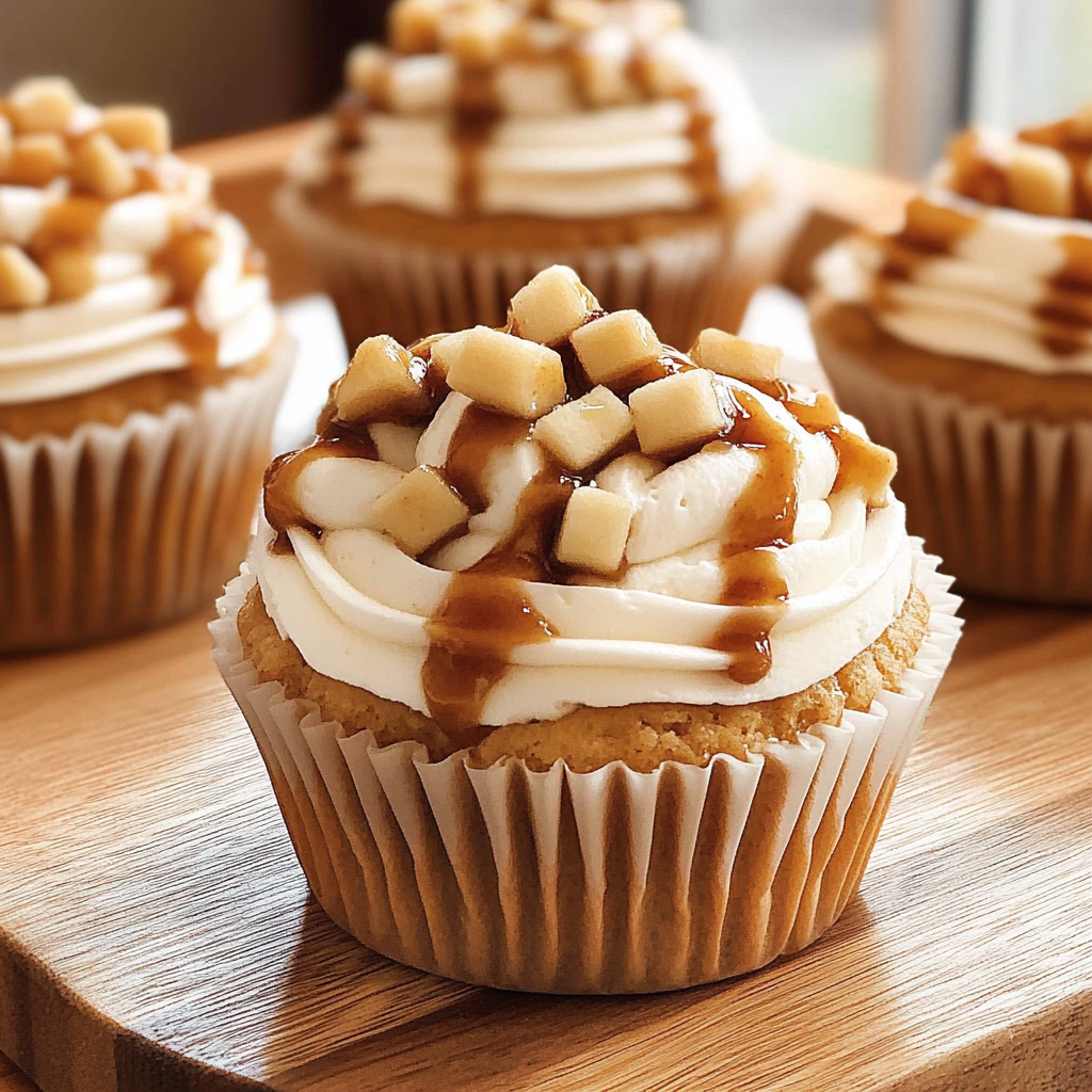 Recipe preparation for Apple Pie Cupcakes