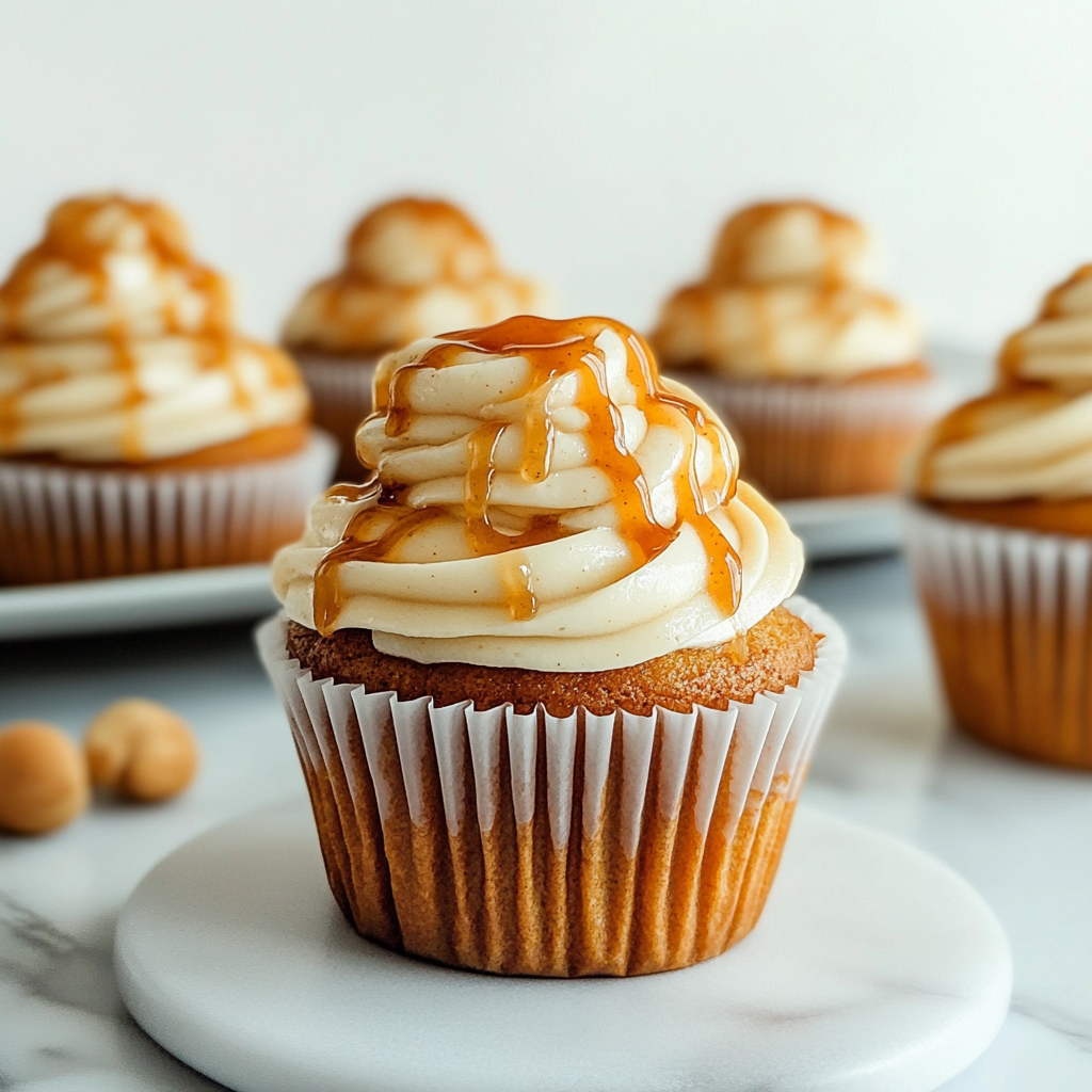 Recipe preparation for Pumpkin Cream Cheese Cupcakes