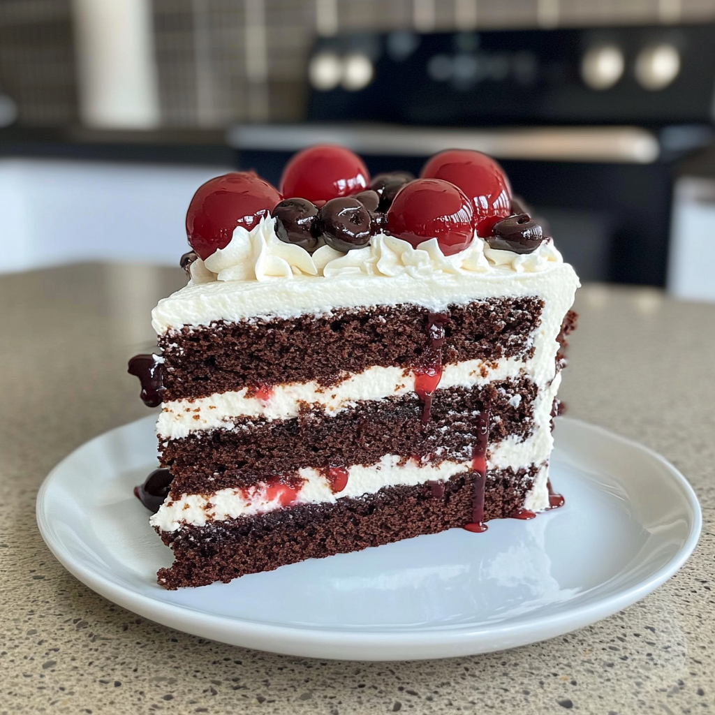 Recipe preparation for Black Forest Cake