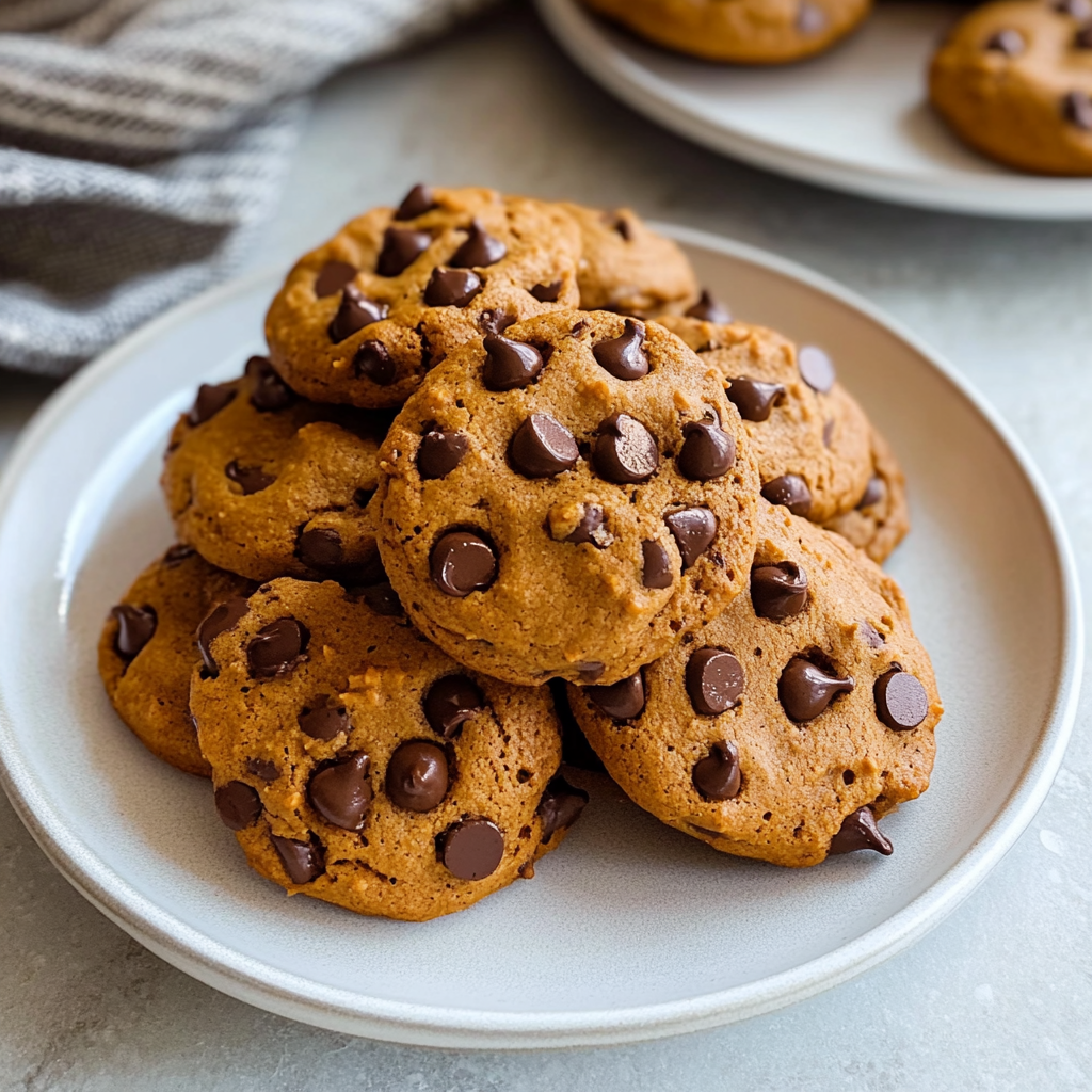Recipe preparation for Pumpkin Chocolate Chip Cookies