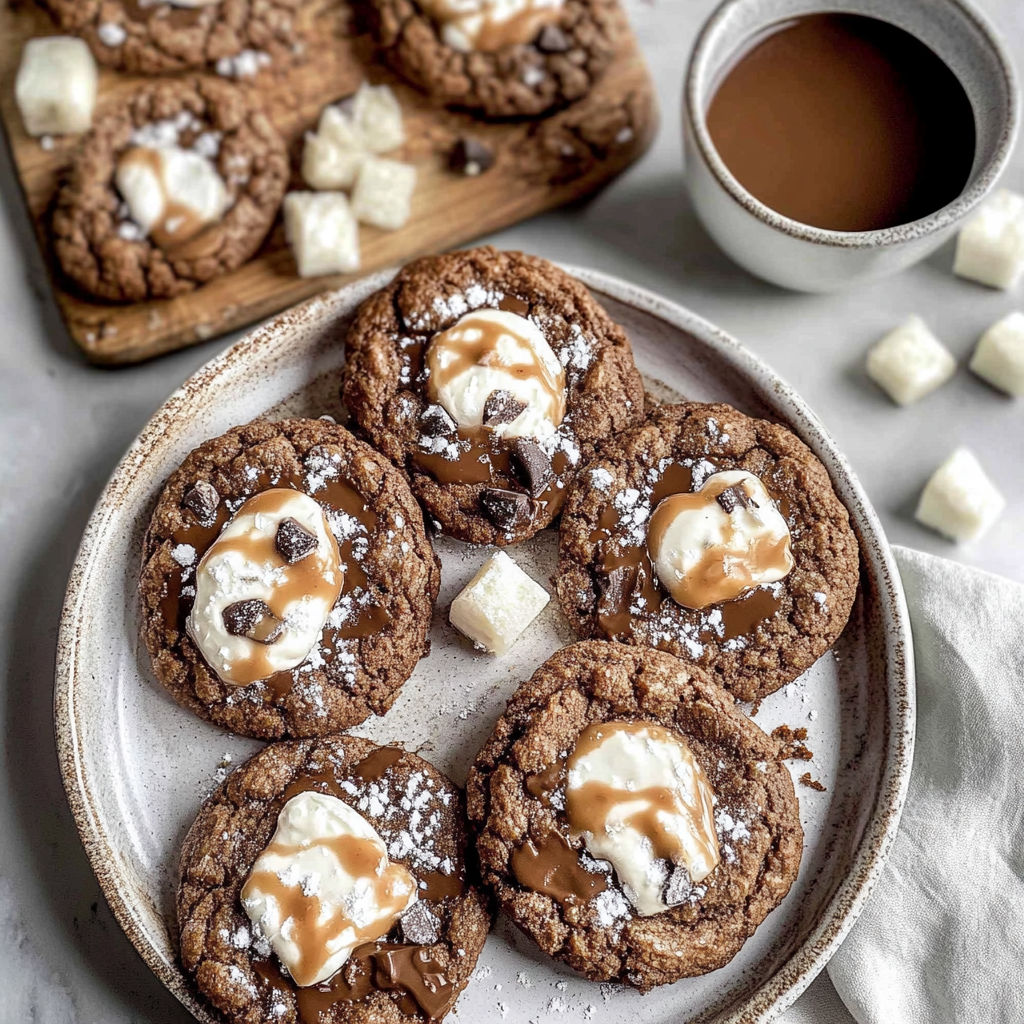Recipe preparation for Hot Cocoa Cookies