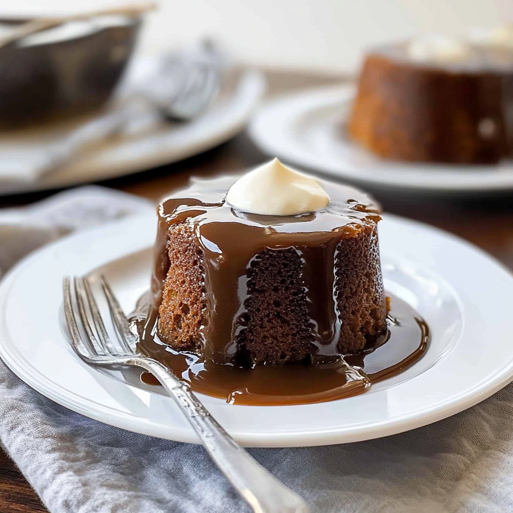 Recipe preparation for Sticky Toffee Pudding Cake