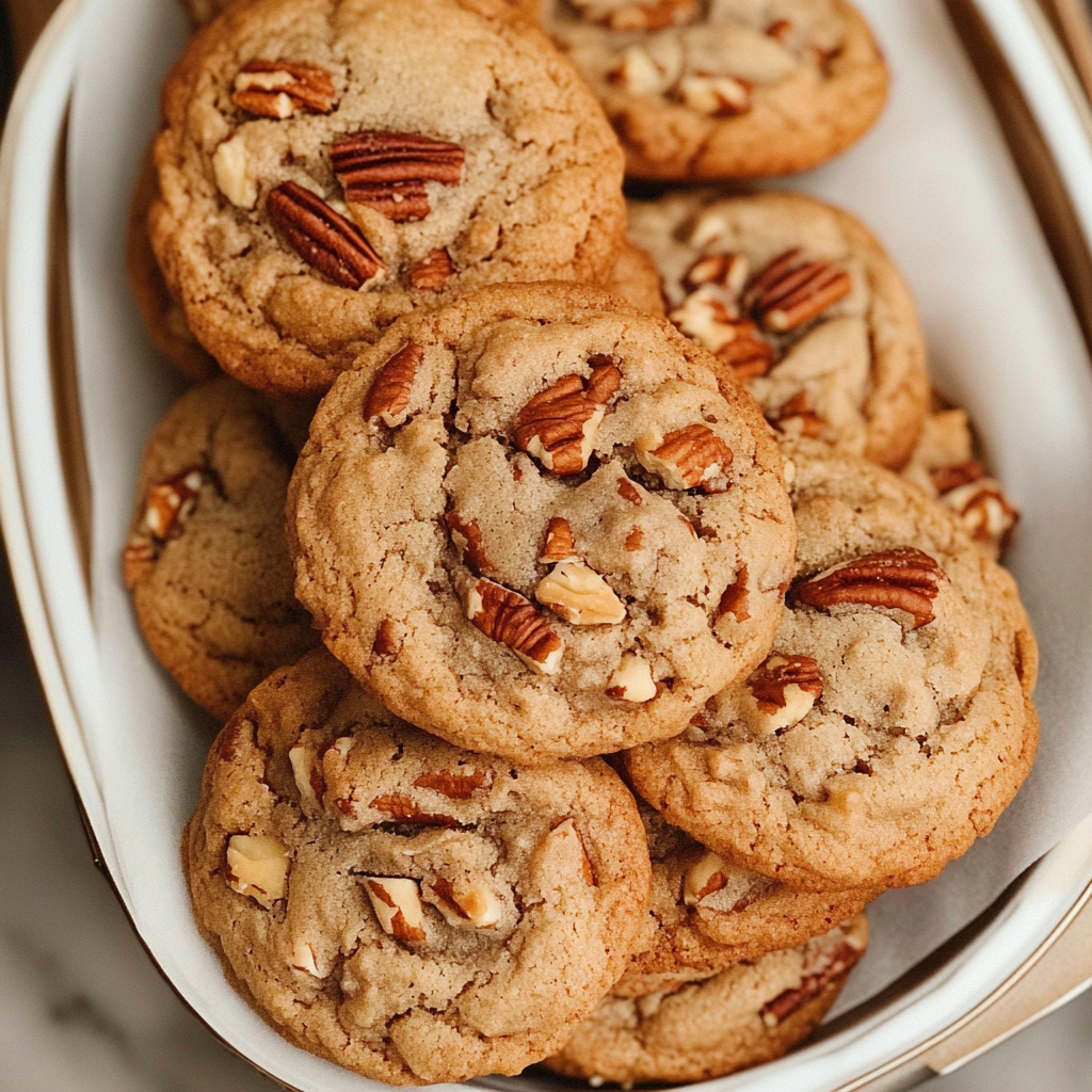 Recipe preparation for Brown Butter Pecan Cookies