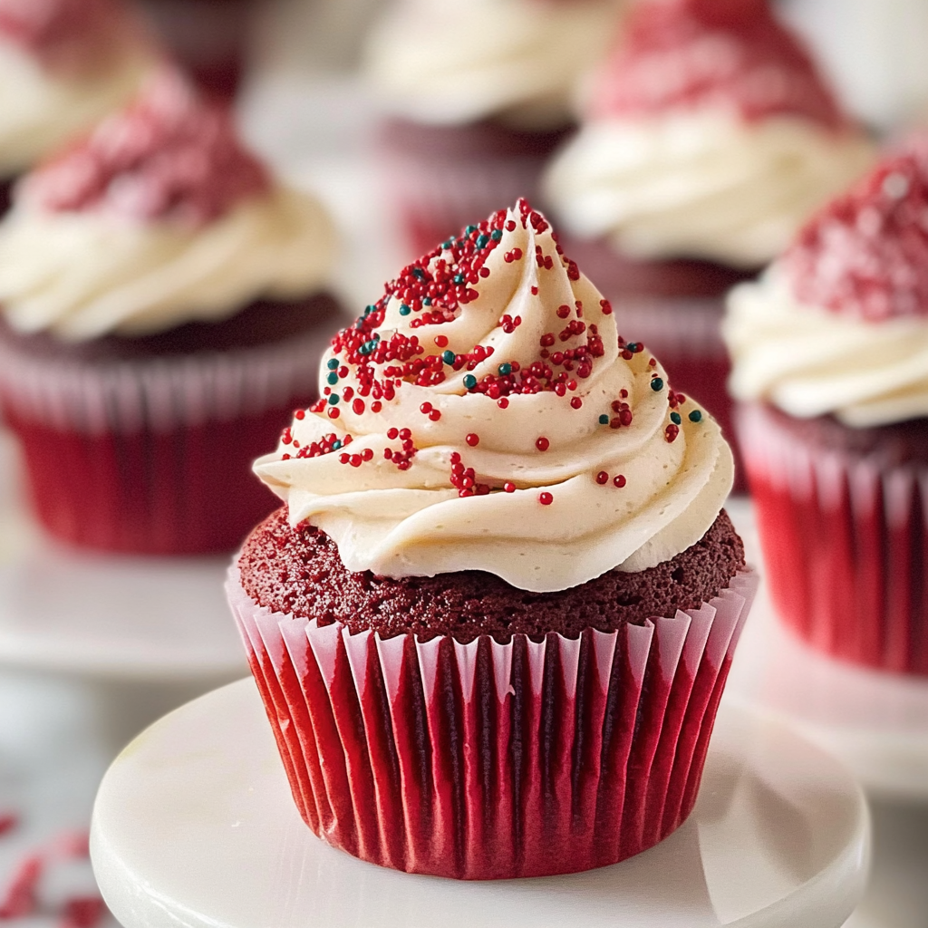 Recipe preparation for Red Velvet Cupcakes