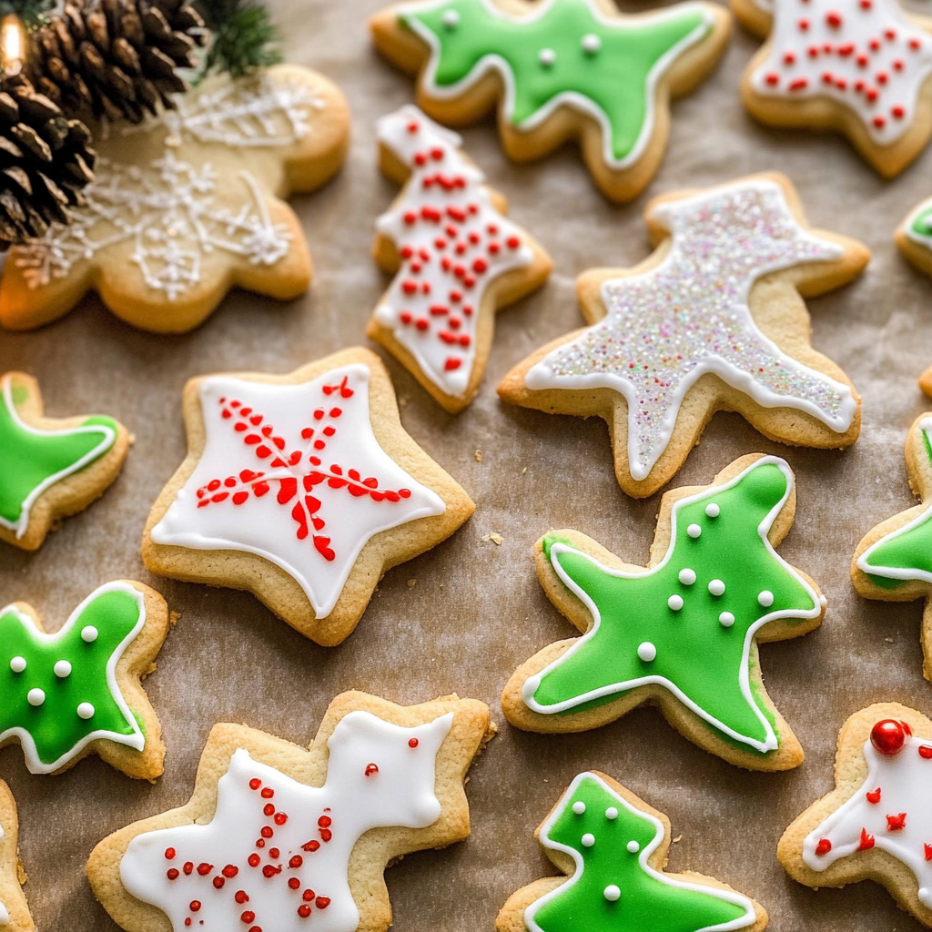 Recipe preparation for Christmas Sugar Cookie Cutouts