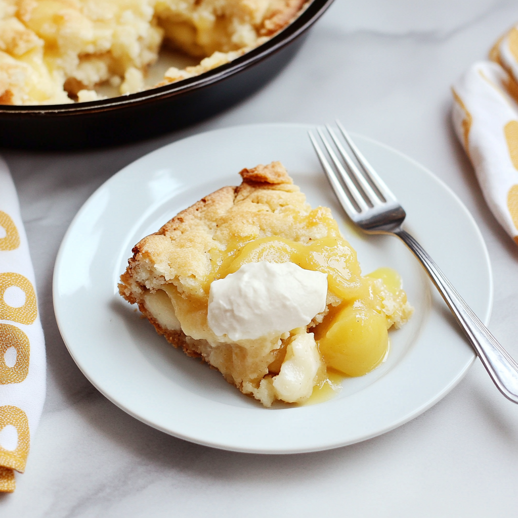 Recipe preparation for Banana Pudding Dump Cake