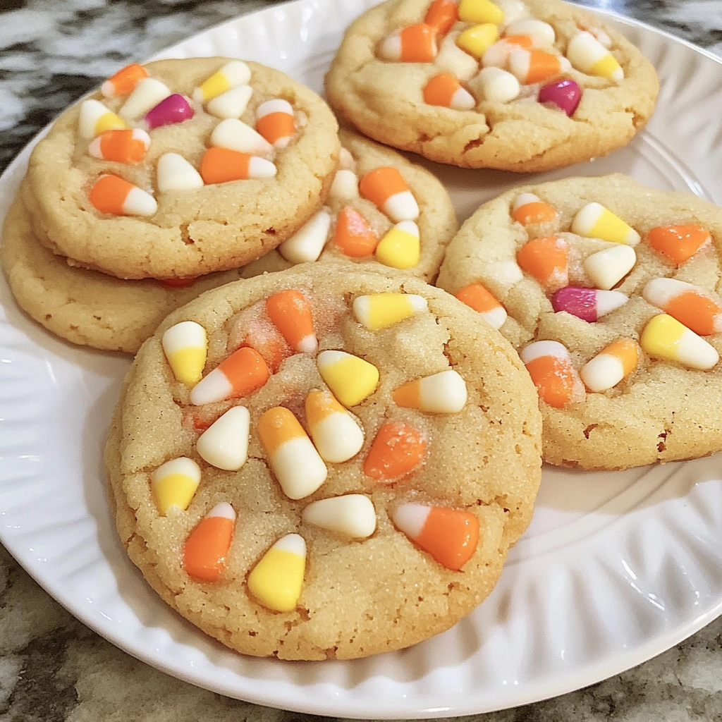 Recipe preparation for Candy Corn Cookies for Fall