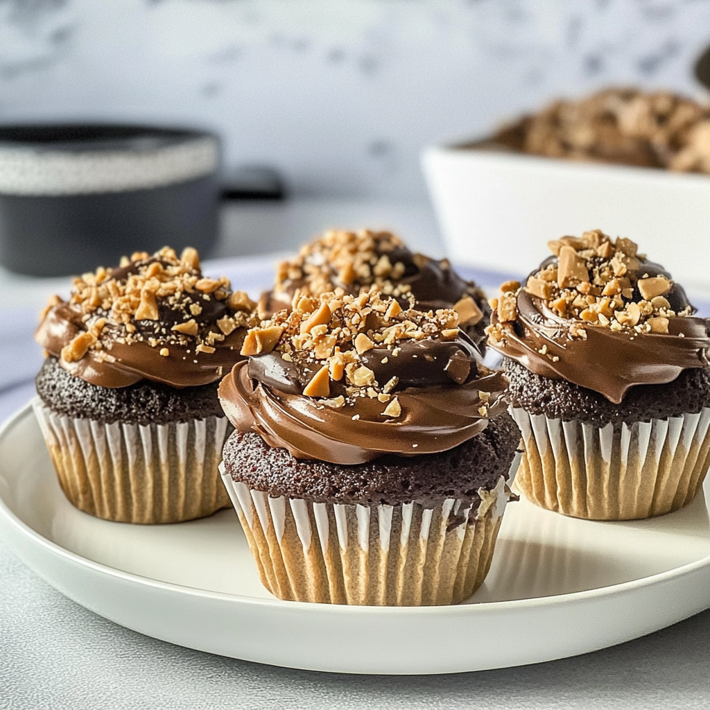 Recipe preparation for Reese’s Peanut Butter Cupcakes