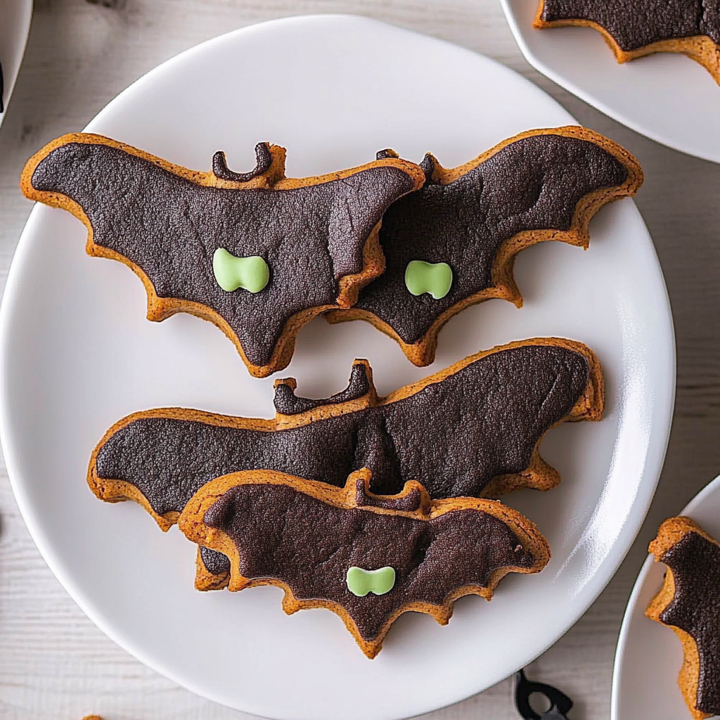 Recipe preparation for Bat-Shaped Halloween Cookies