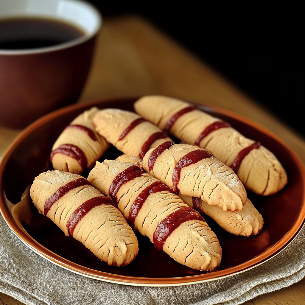 Recipe preparation for Witch Finger Halloween Cookies