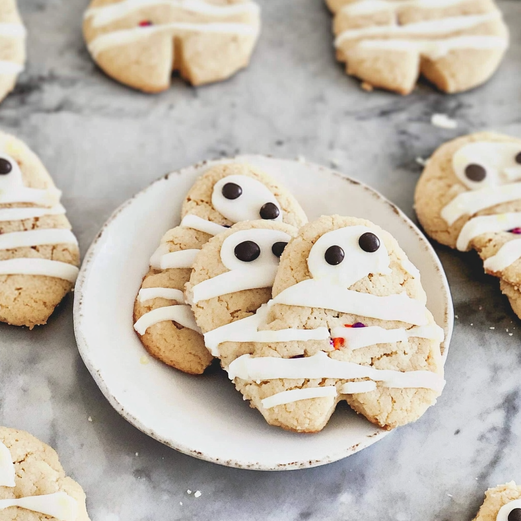 Recipe preparation for Mummy Sugar Cookies