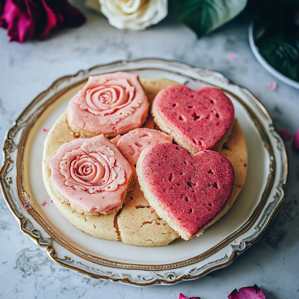 Recipe preparation for Cardamom Rose Sugar Cookies