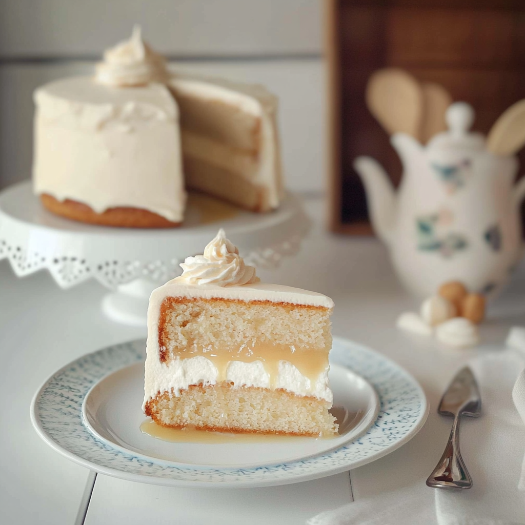 Recipe preparation for Vanilla Bean Earl Grey Tea Cake