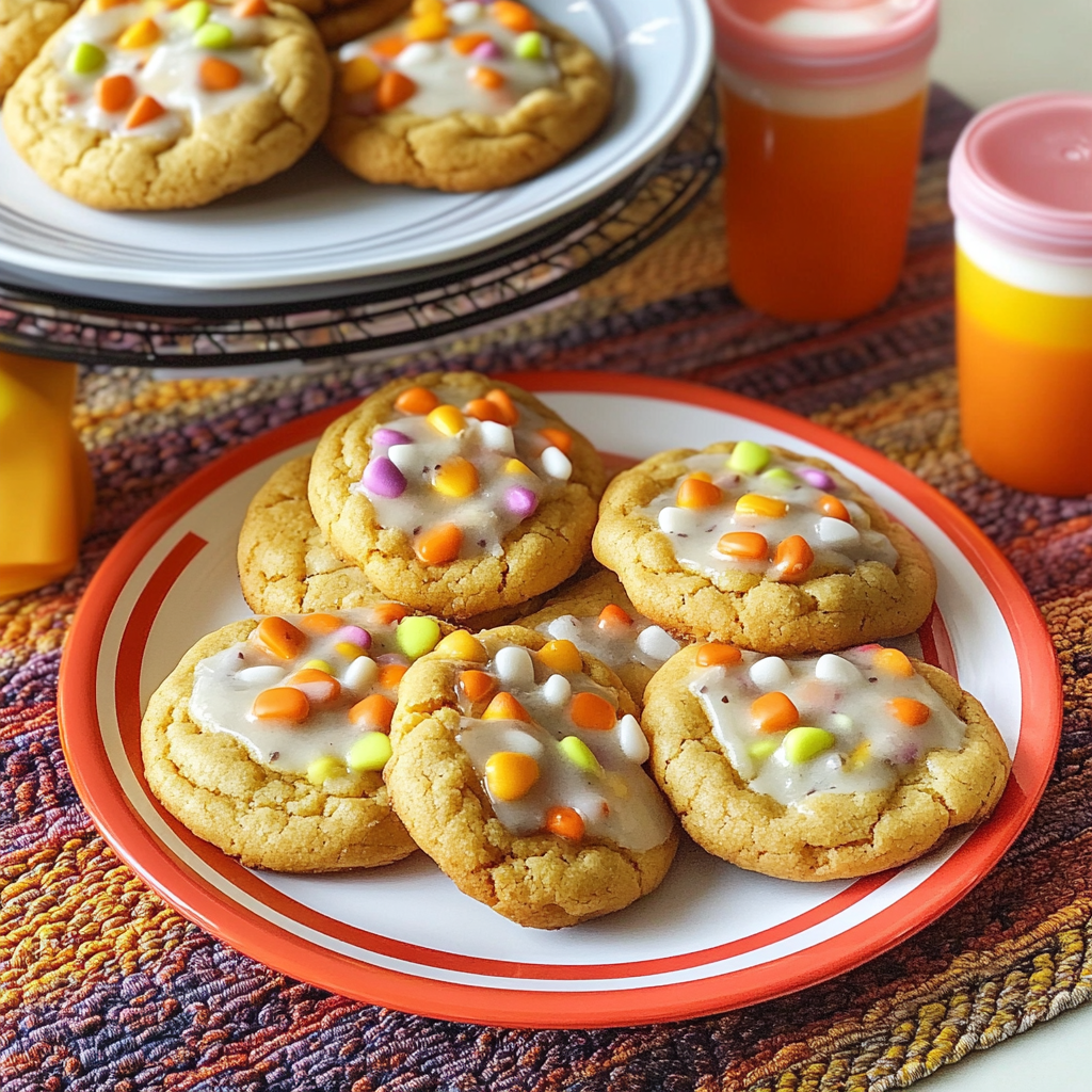 Recipe preparation for Candy Corn Cookies