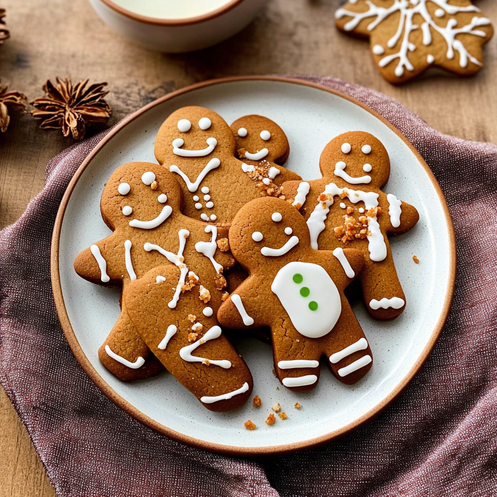 Recipe preparation for Gingerbread Men Cookies