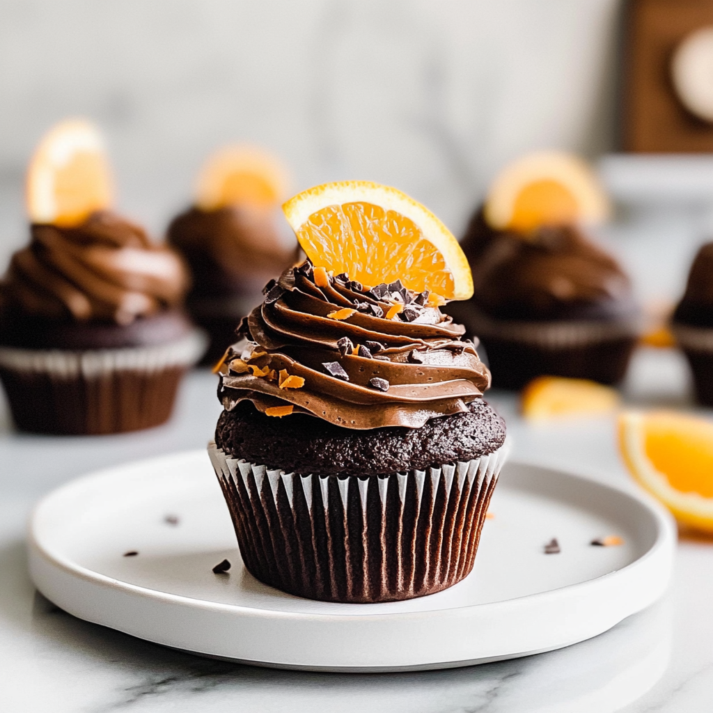 Recipe preparation for Chocolate Orange Cupcakes