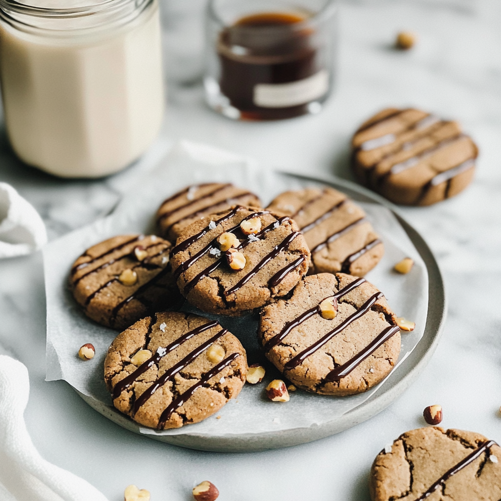 Recipe preparation for Hazelnut Espresso Cookies