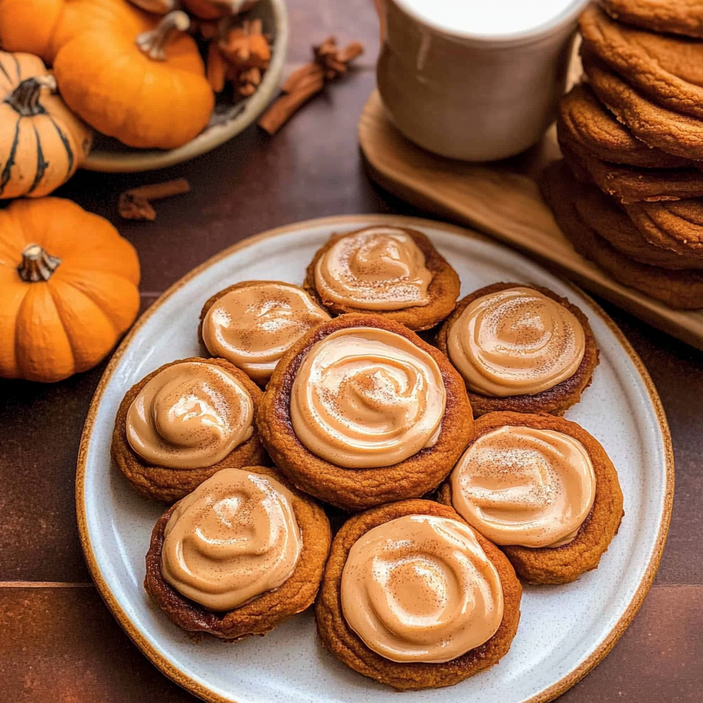 Recipe preparation for Pumpkin Spice Latte Cookies