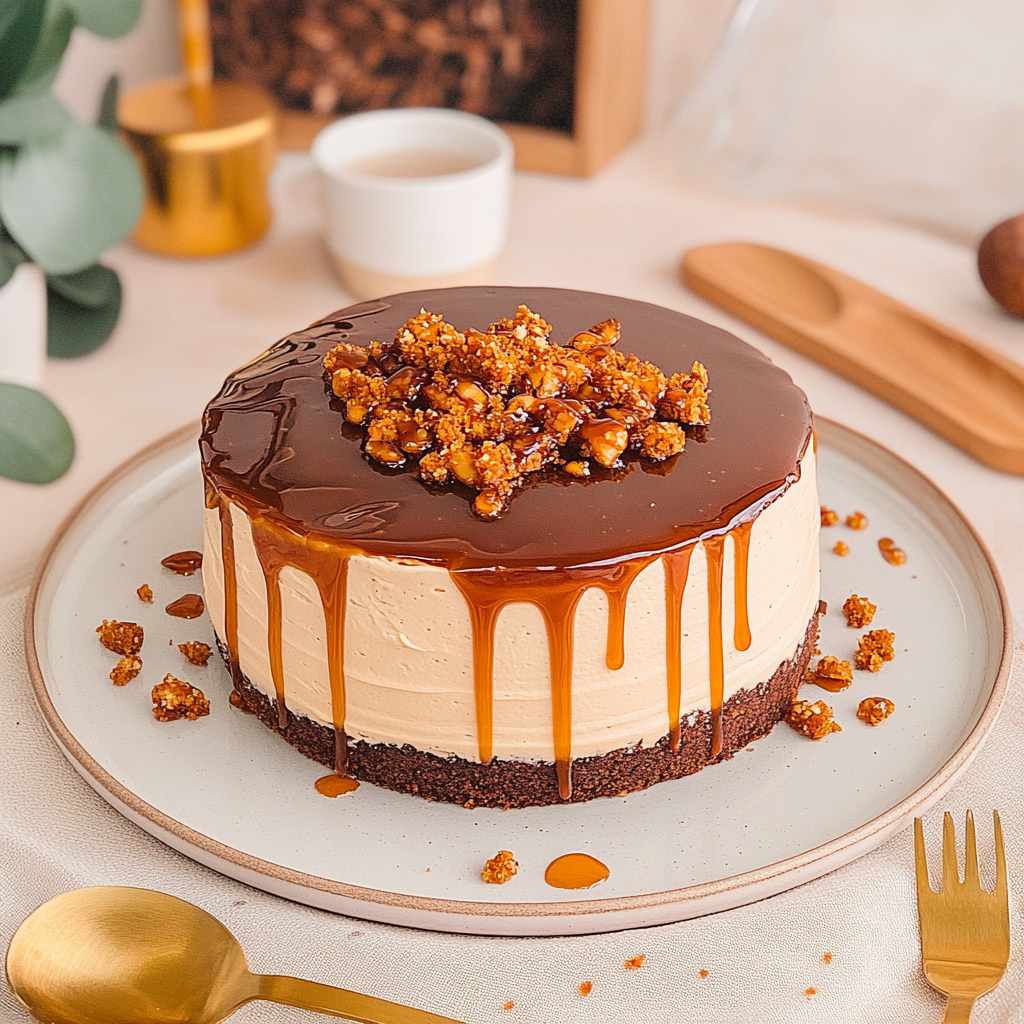 Recipe preparation for Toffee Caramel Cake