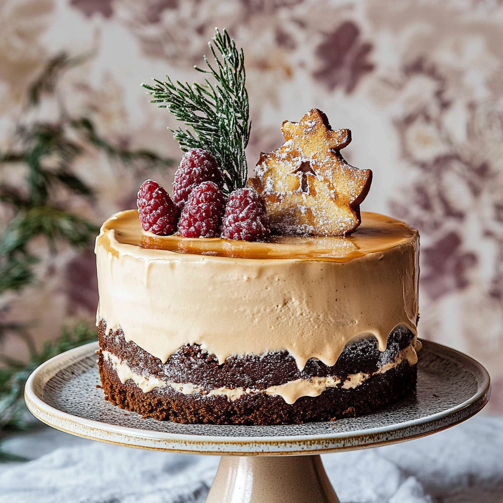 Recipe preparation for Gingerbread Latte Cake