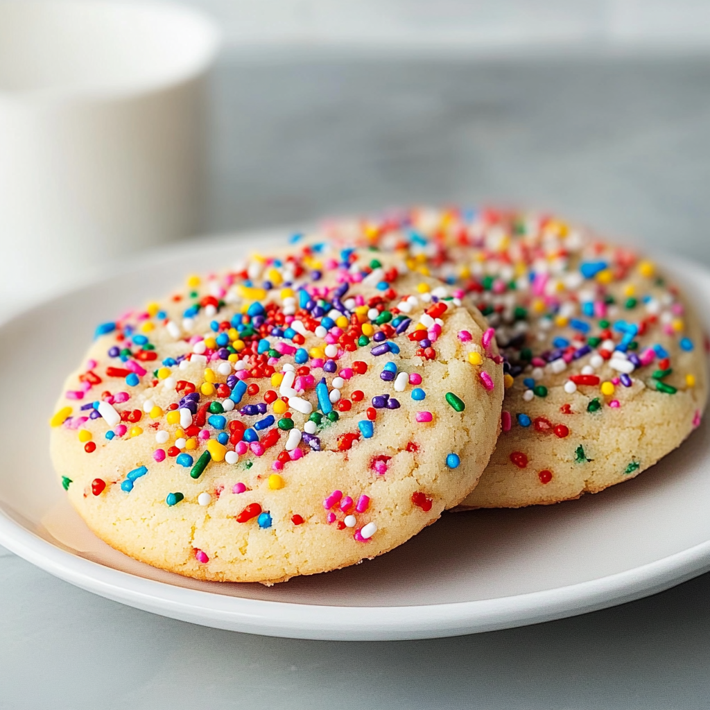 Recipe preparation for Holiday Sprinkle Sugar Cookies