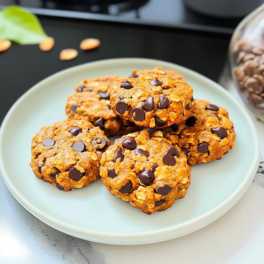 Recipe preparation for Healthy Oatmeal Pumpkin Cookies