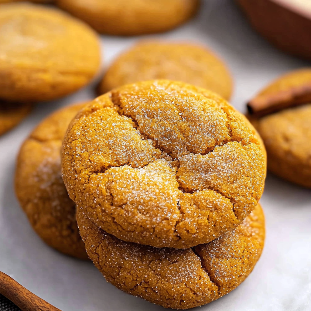 Recipe preparation for Chewy Pumpkin Spice Cookies