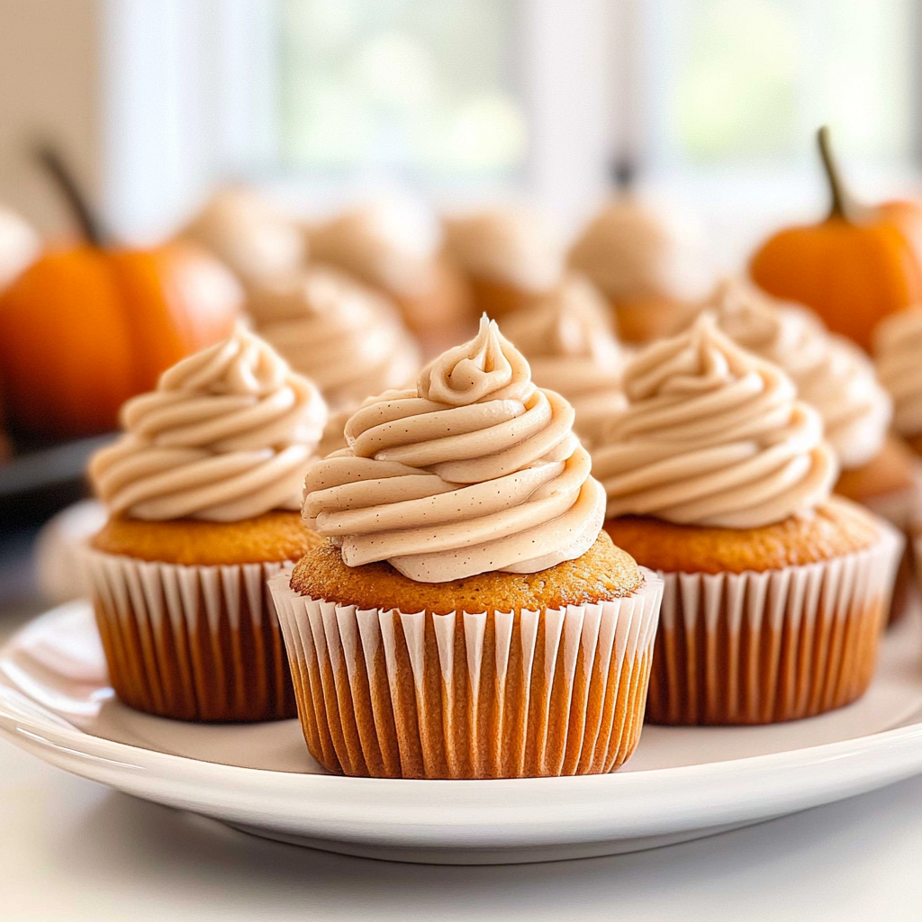Recipe preparation for pumpkin spice cupcakes