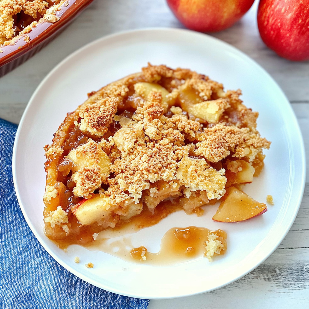 Recipe preparation for Apple Pie Dump Cake Recipe