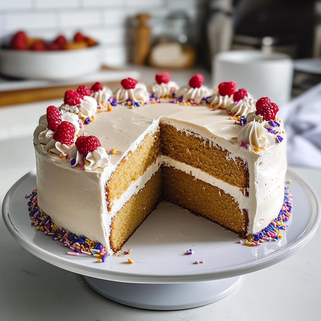 Recipe preparation for vanilla cake