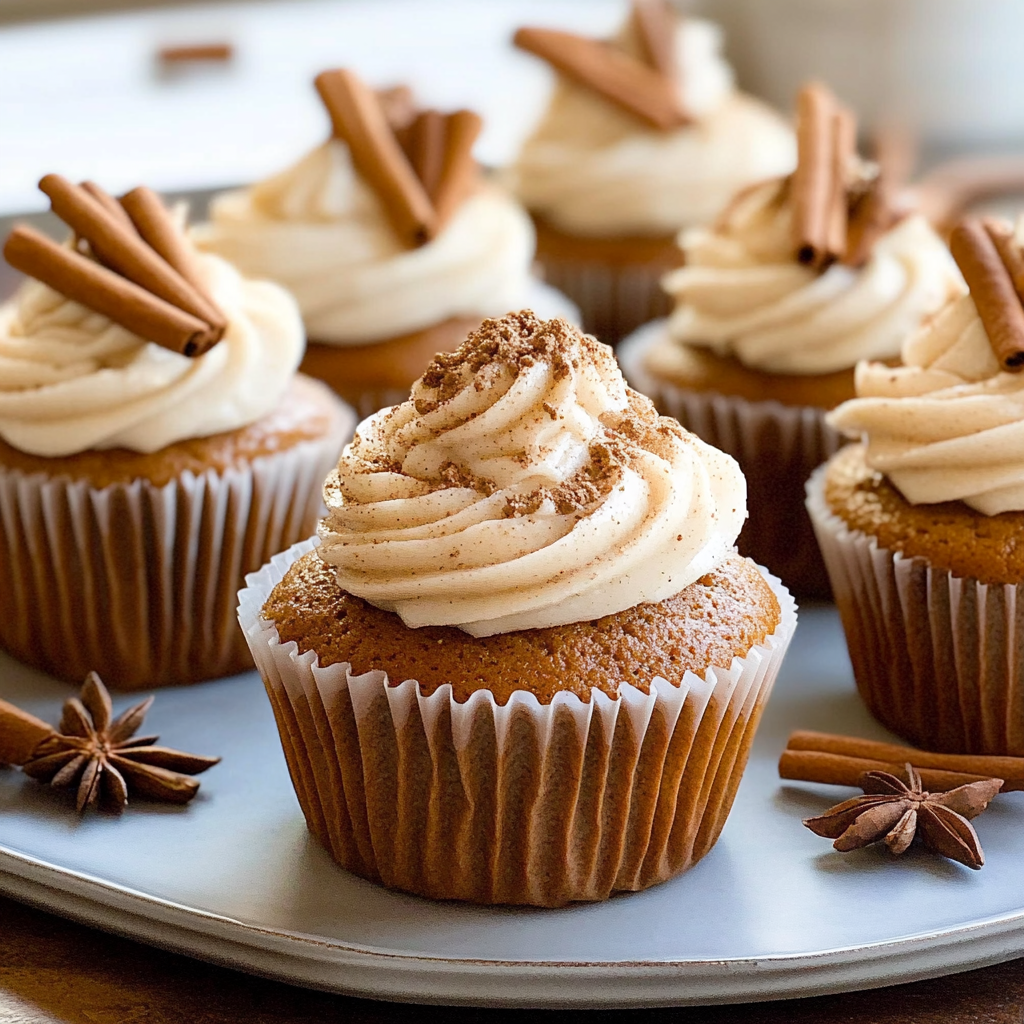 Recipe preparation for Chai Spice Cupcakes with Cardamom Frosting