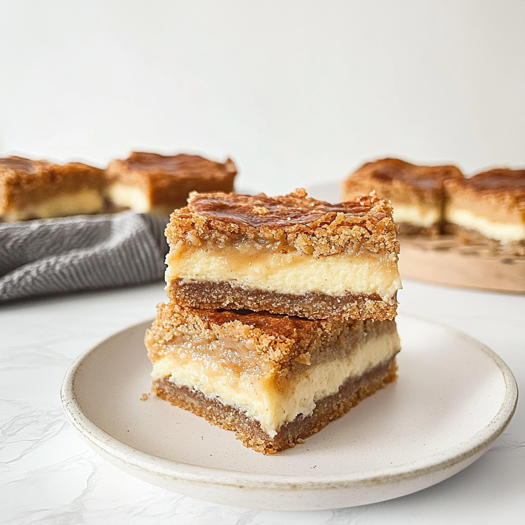 Recipe preparation for Snickerdoodle Cheesecake Bars