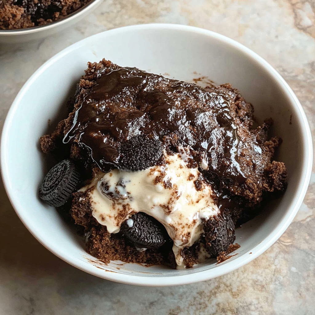 Recipe preparation for Oreo Dump Cake