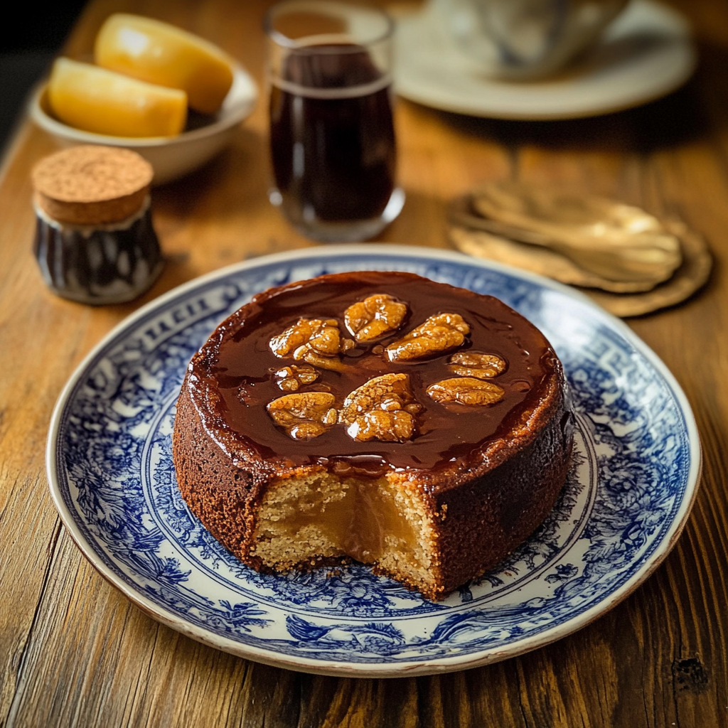 Recipe preparation for Bolo de Mel (Honey Cake)