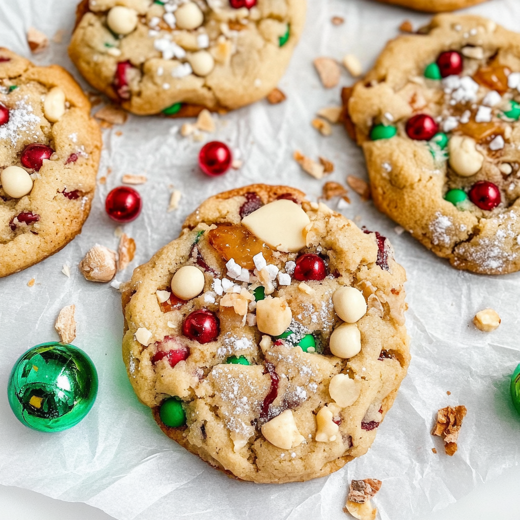 Recipe preparation for Christmas Kitchen Sink Cookies