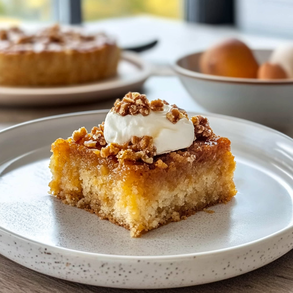 Recipe preparation for pumpkin dump cake