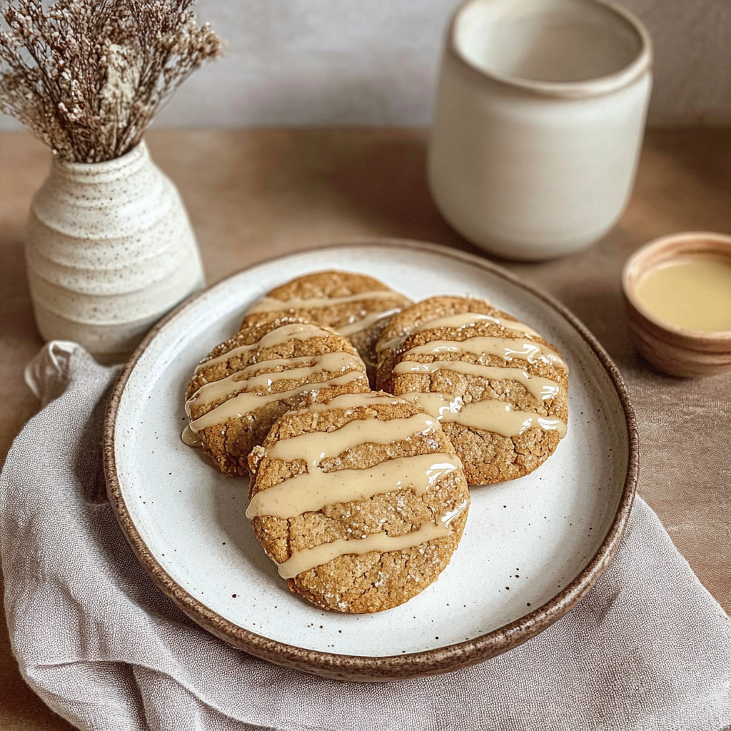 Recipe preparation for Brown Butter Maple Cookies