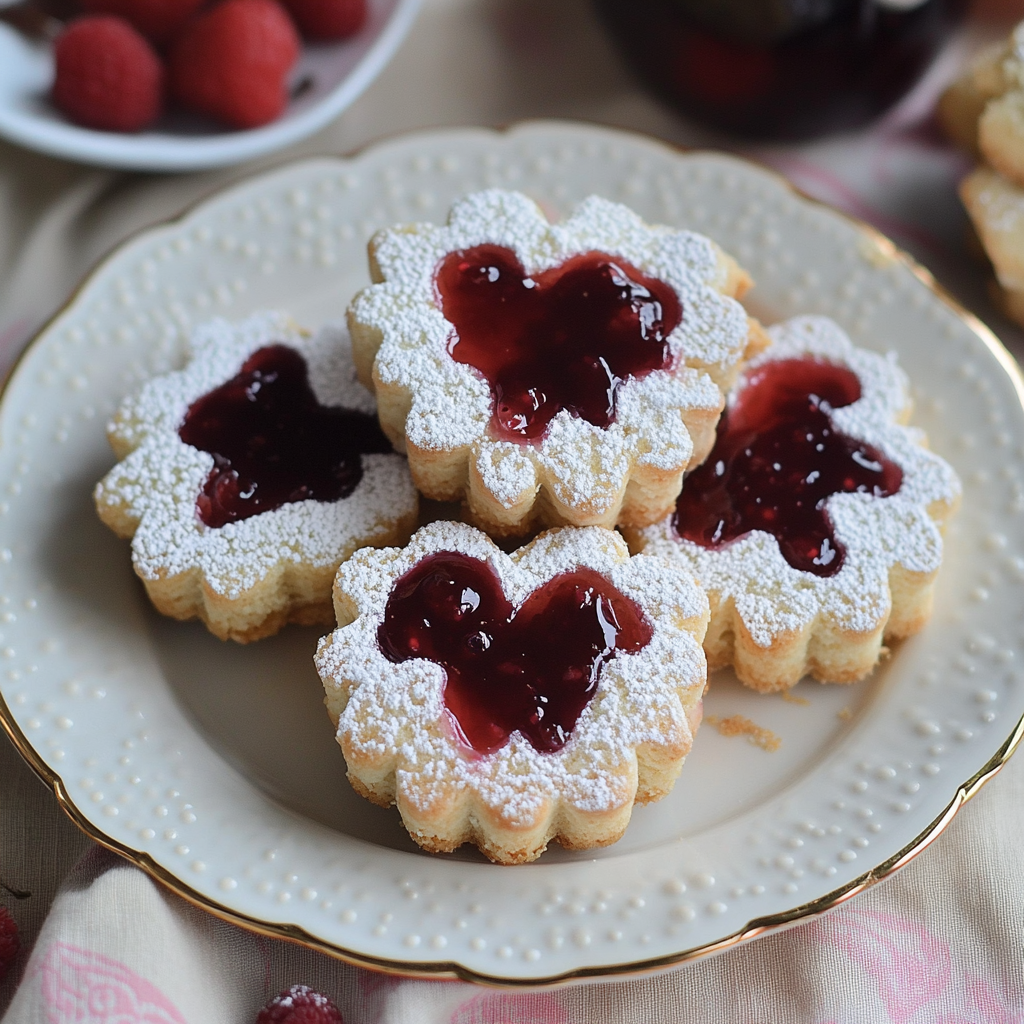 Recipe preparation for Linzer Cookies