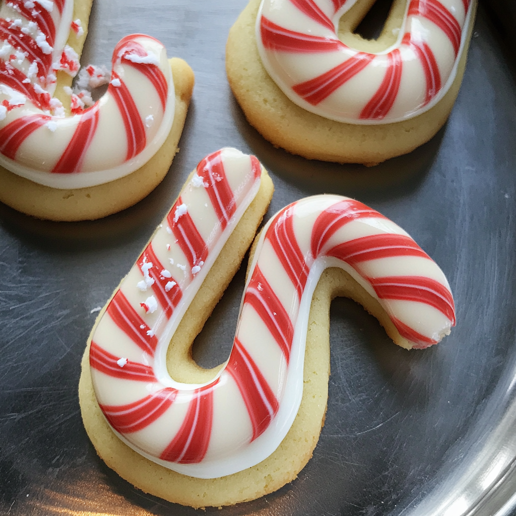 Recipe preparation for candy cane cookies