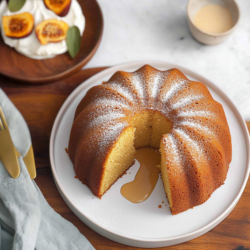 Recipe preparation for Brown Sugar Pound Cake