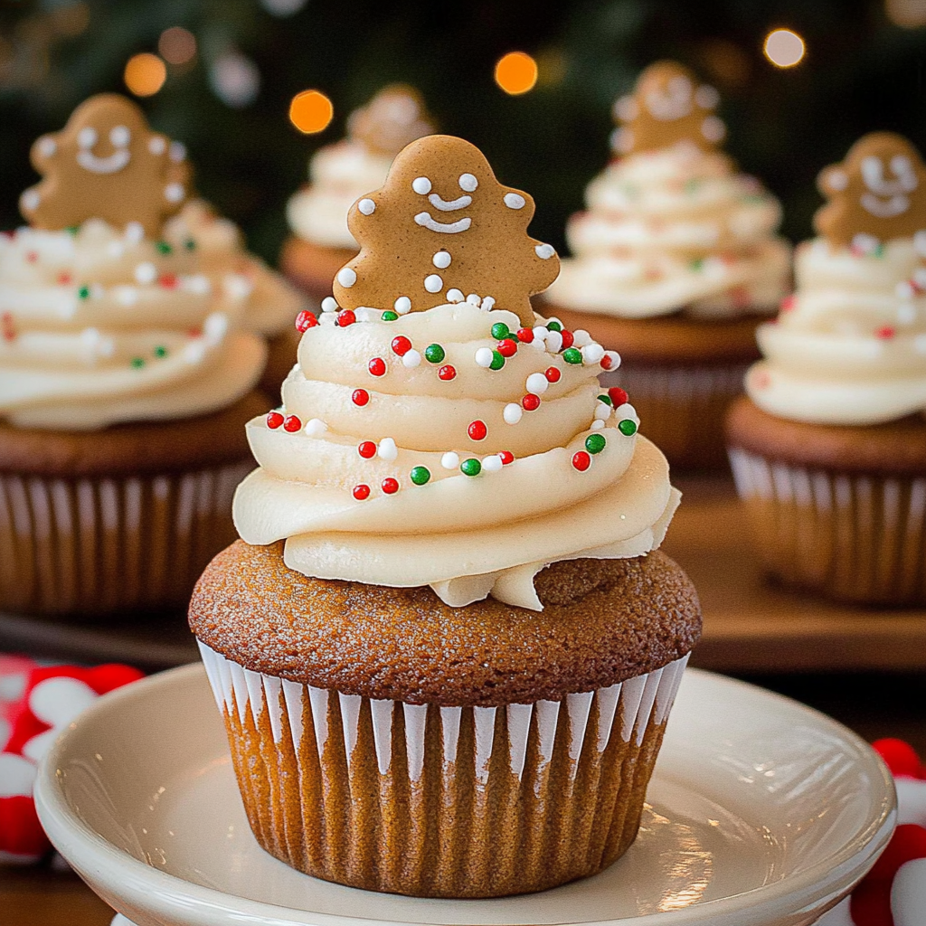 Recipe preparation for Gingerbread Latte Cupcakes