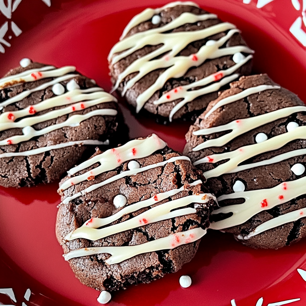 Recipe preparation for Peppermint Mocha Cookies
