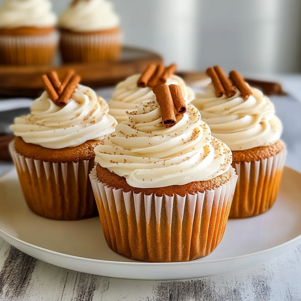 Recipe preparation for pumpkin spice latte cupcakes