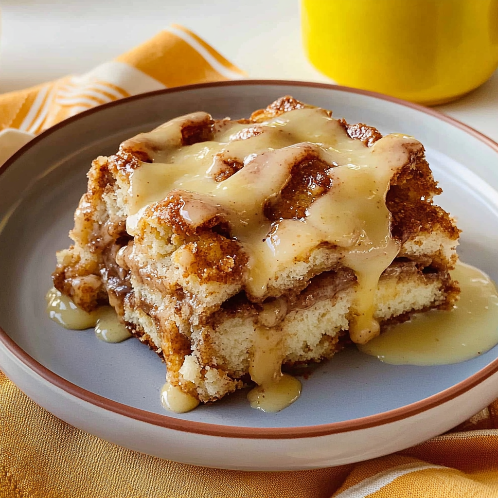 Recipe preparation for Apple Cinnamon Roll Dump Cake
