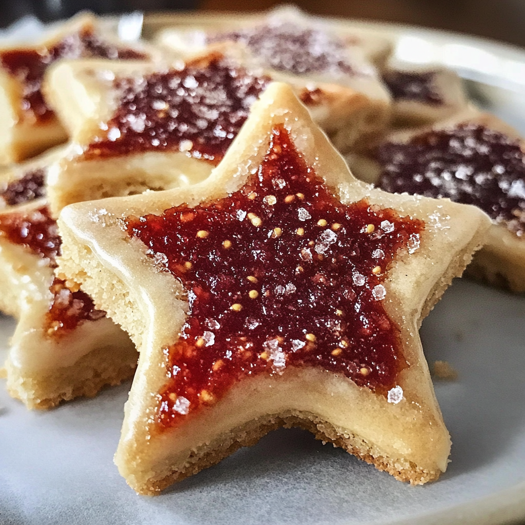 Recipe preparation for Sugar Plum Shortbread Cookies