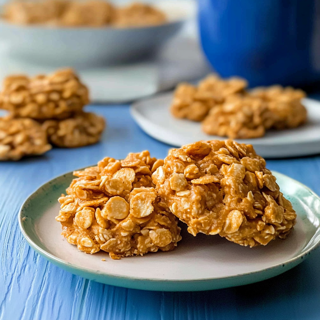 Recipe preparation for Peanut Butter Cornflake Cookies