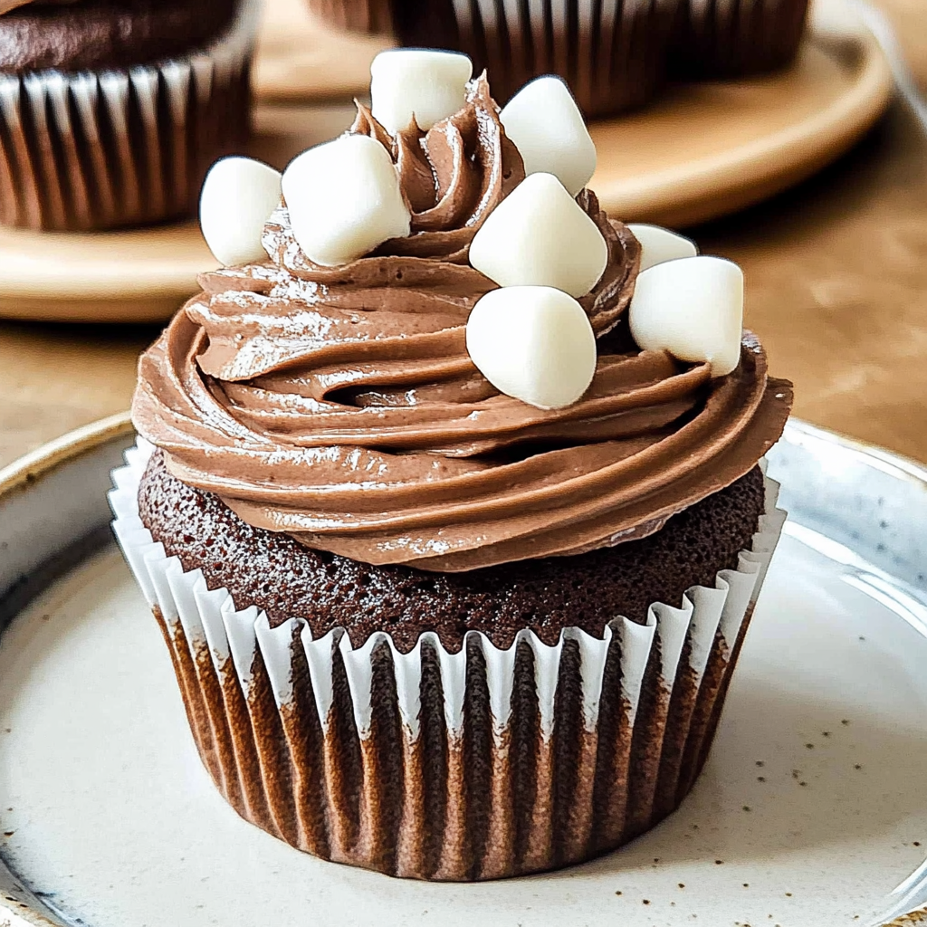 Recipe preparation for hot chocolate cupcakes