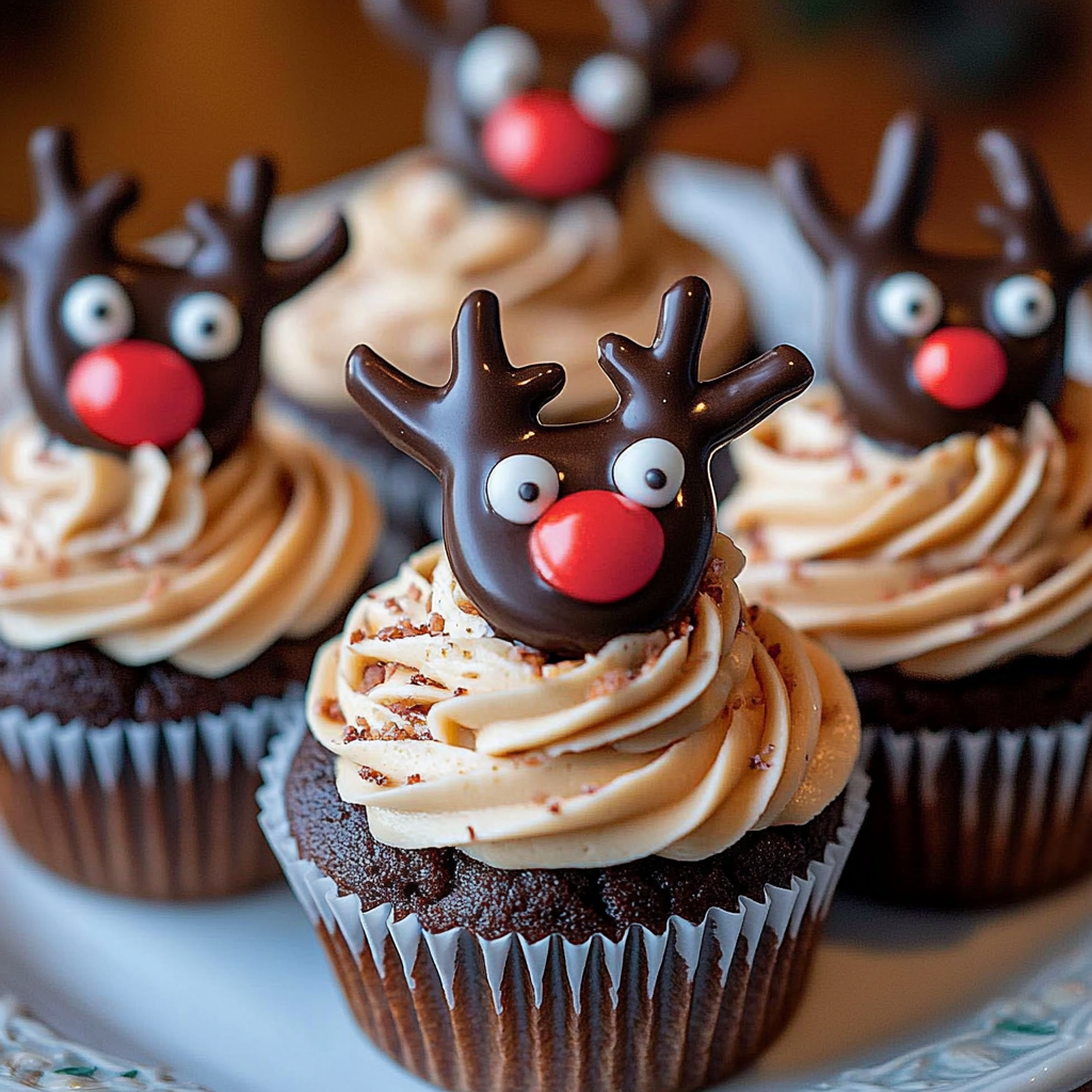Recipe preparation for Reindeer Cupcakes
